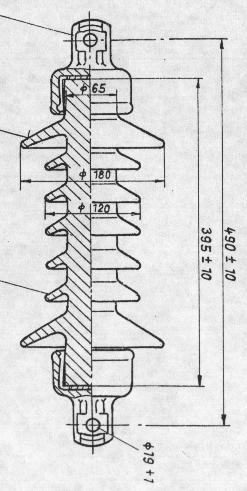 Breitschirmisolator fr 25 KV